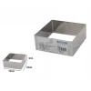 SET 12 PEZZI FORME FORMINA STAMPI PER DOLCI TORTE BISCOTTI QUADRATI 10X4CM 60412