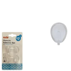 SET 4 PEZZI GANCI APPENDINI PARETE ADESIVE CASA CUCINA BAGNO ATTACCAPANNI 87009