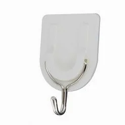 SET 6 PEZZI GANCI GANCIO ATTACCAPANNI ADESIVO PARETE LEGNO PORTE FASHION 59670