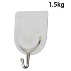 SET 3 PEZZI GANCIO ATTACCAPANNI ADESIVO PARETE LEGNO PORTE FASHION HOOK 59669