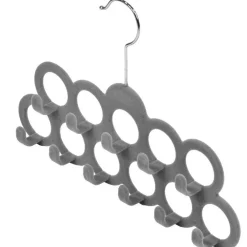 SET 2 PEZZI GRUCCIA GRUCCE 11 ANELLI GANCI APPENDI TUTTO SALVASPAZIO ARMADIO