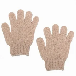 SET 2 PEZZI GUANTI DI CRINE PER DOCCIA BAGNO ESFOLIANTE PELLE CORPO ROSA 79721