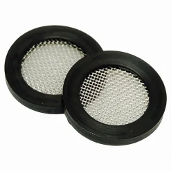 SET 8 PEZZI GUARNIZIONI IN GOMMA NERA CON FILTRO A RETE 3/4 RUBINETTI CASA 52444