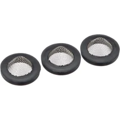 SET 8 PEZZI GUARNIZIONI IN GOMMA NERA CON FILTRO A RETE 27MM RUBINETTO TUBO 52447