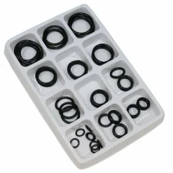 SET 50 PEZZI GUARNIZIONI KIT GOMMA ANELLI RUBINETTERIA IDRAULICA VARIE MISURE