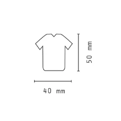 SET 4 PEZZI MINI TORCIA LED PORTACHIAVI A FORMA DI MAGLIETTA DA CALCIO DT-2141