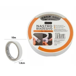 SET 3 PEZZI NASTRI NASTRO BIADESIVO SUPER RESISTENTE 1.8 CM X 10 METRI 69820