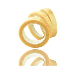 SET 6 PEZZI NASTRO ADESIVO TRASPARENTE ROTOLO 1.8CM X 50 M IMBALLAGGIO SCATOLE