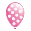 SET 240 PEZZI PALLONCINI COLORE ROSA POIS FESTE COMPLEANNI PARTY BAMBINI