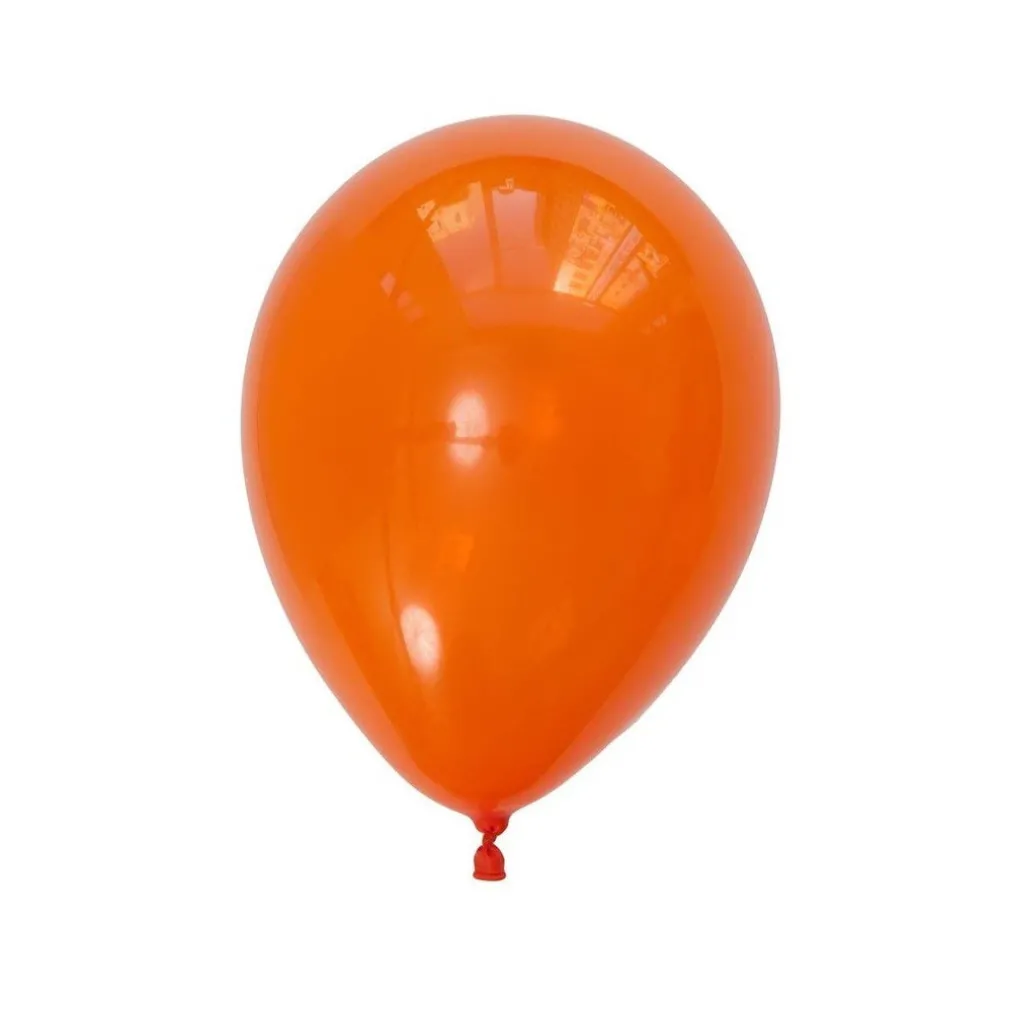 SET 100 PEZZI PALLONCINI COLORE ARANCIONE FESTE COMPLEANNI PARTY BAMBINI