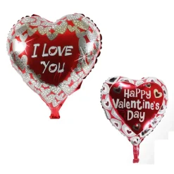 SET 4 PEZZI PALLONCINI CUORI I LOVE YOU GONFIABILI ADDOBBI SAN VALENTINO FESTA