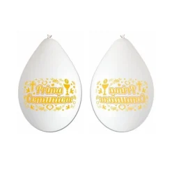 SET 80 PEZZI PALLONCINI MAGIC BALL BIANCHI FESTA PARTY PRIMA COMUNIONE