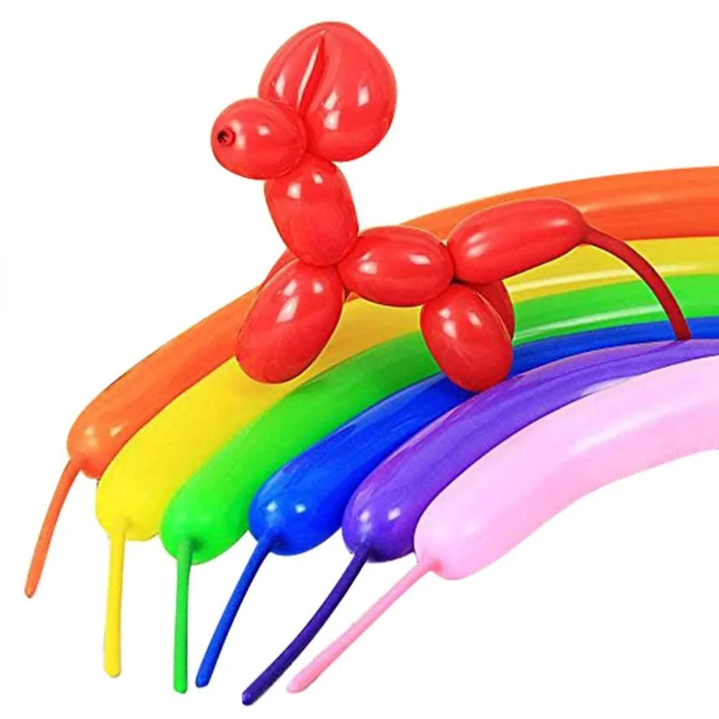 SET 12 PEZZI PALLONCINI PALLONCINO LUNGHI COLORATI MISTI FESTONI DECORAZIONE