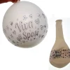 SET 12 PEZZI PALLONCINI PALLONCINO VIVA GLI SPOSI BIANCO FESTONI DECORAZIONE