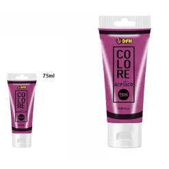 SET 6 PEZZI PITTURA ACRILICA VERNICE CONFEZIONE COLORE VIOLA TUBO 75 ML 07497