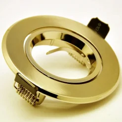 SET 2 PEZZI PORTA FARETTO CON ALETTE PORTAFARETTO DA INCASSO ORO PORTALAMPADA