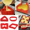 SET 4 PEZZI STAMPO TORTA MAGICO PIEGHEVOLE CREA FORME TORTA DOLCI IN SILICONE