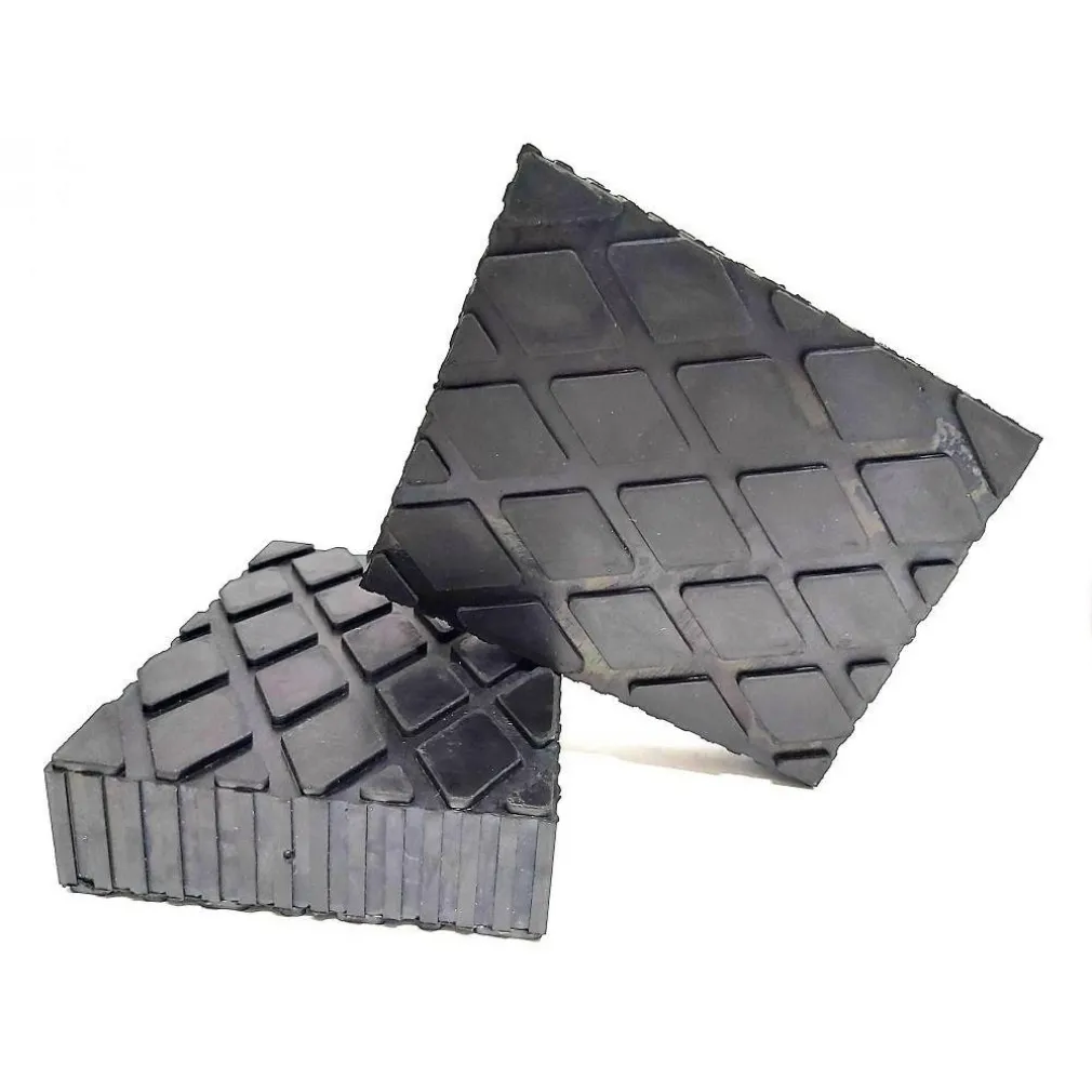 SET 2 PEZZI TAMPONI IN GOMMA PER PONTI SOLLEVATORI TAMPONE 16 X 12 X 5 CM