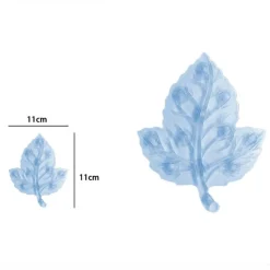 SET 4 PEZZI TAPPETINI ANTISCIVOLO FOGLIA PER DOCCIA VASCA CON VENTOSA BLU 69890