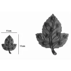 SET 4 PEZZI TAPPETINI ANTISCIVOLO FOGLIA PER DOCCIA VASCA CON VENTOSA NERO 69766