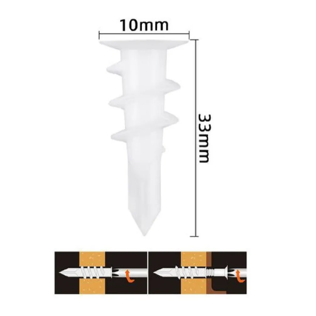 SET 20 PEZZI TASSELLI IN PLASTICA TASSELLO FISCHER FISSAGGIO VITI 10X33MM 57178