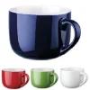 SET 12 PEZZI TAZZA TAZZONE PORCELLANA COLORATE LATTE COLAZIONE 450ML