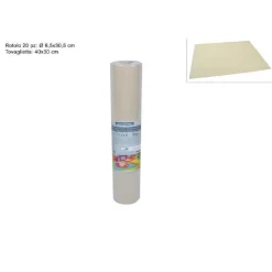 SET 20 PEZZI TOVAGLIETTE TOVAGLIE A STRAPPO RUNNER TNT RULLO 30 X 40 CM BEIGE