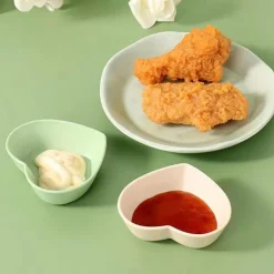 SET 10 PIATTI PIATTO FORMA DI CUORE RIUTILIZZABILI MULTIFUNZIONE PLASTICA CUCINA