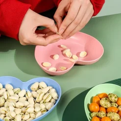 SET 10 PIATTI PIATTO FORMA DI CUORE RIUTILIZZABILI MULTIFUNZIONE PLASTICA CUCINA