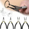SET 4 PINZE PER ANELLI ELASTICI INTERNI ESTERNI 170MM 7" DRITTE ANGOLO 90°