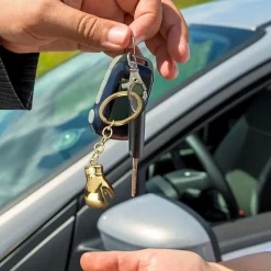 SET 12 PORTACHIAVI CON GUANTI GUANTONI DA BOXE ORO CIONDOLO SPORTIVO CREATIVO BOMBONIERE