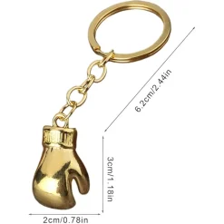 SET 12 PORTACHIAVI CON GUANTI GUANTONI DA BOXE ORO CIONDOLO SPORTIVO CREATIVO BOMBONIERE