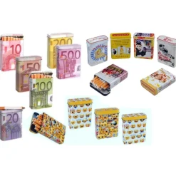 SET 2 PORTASIGARETTE SIGARETTA METALLO CUSTODIA COVER PORTA PACCHETTO SIGARETTE