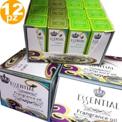 SET 12 PROFUMATORI AMBIENTE RICARICA OLI ESSENZIALI AROMATERAPIA PROFUMO 10ML
