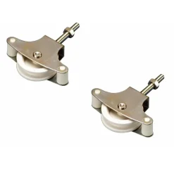 SET 2 PULEGGE PULEGGIA PER FILO STENDIBIANCHERIA STENDINO PANNI CARRUCOLA