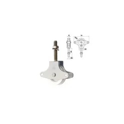 SET 2 PULEGGE PULEGGIA PER FILO STENDIBIANCHERIA STENDINO PANNI CARRUCOLA