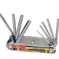 SET 10 PUNTE CHIAVI CHIAVINI BRUGOLA ESAGONALI RICHIUDIBILE PUNTE TORX TASCABILI