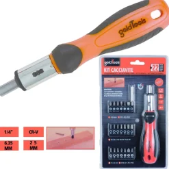 SET 38 PUNTE DI PRECISIONE 25MM PHILLIPS TORX TAGLIO STELLA TORX HEX SLOTTED