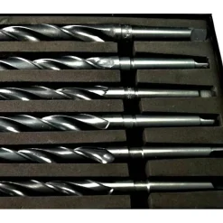 SET 10 PUNTE ELICOIDALE DA 14 A 23 MM FRESE FERRO LEGNO PER TRAPANO IN VALIGETTA