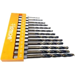 SET 13 PUNTE ESAGONALE TRAPANO AVVITATORE INSERTI TITANIO ATTACCO 1/4