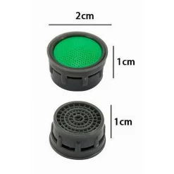 SET 4 PZ AERATORE PER RUBINETTO LAVABO BAGNO CUCINA 2X1CM FILTRO ACCESSORI 69381