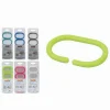 SET 12 PZ ANELLI GANCIO PER TENDA DA DOCCIA BOX BAGNO COLORATI IN PLASTICA 52763