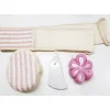 SET 4 PZ BAGNO EFFETTO MASSAGGIO DOCCIA PIETRA POMICE SPUGNETTA LUFFA ESFOLIANTE