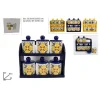 SET 6 PZ BARATTOLI IN CERAMICA DECORATA FANTASIA DECORO MAIOLICA CON ESPOSITORE