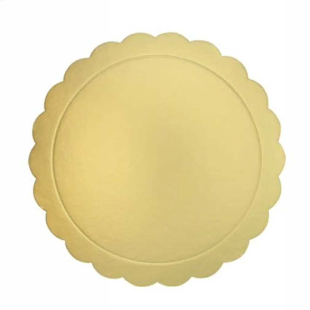 SET 2 PZ BASE PER TORTA ROTONDA PIATTO SOTTOTORTA DORATO 38 CM CON BORDINO 31168