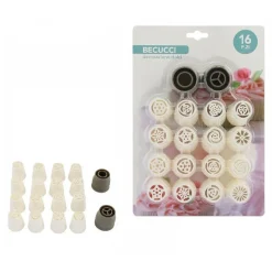 SET 16 PZ BECCUCCI SAC A POCHE PER DECORAZIONE DOLCI BISCOTTI PASTICCERIA 74137