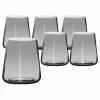 SET 6 PZ BICCHIERI 38CL ELEGANTI IN VETRO TRASPARENTE JOLANGE GRIGI VINO BEVANDE
