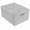 SET 21 PZ BOX SCATOLA IN TESSUTO PORTAOGGETTI ORGANIZER CON MANICI BIANCO 79085