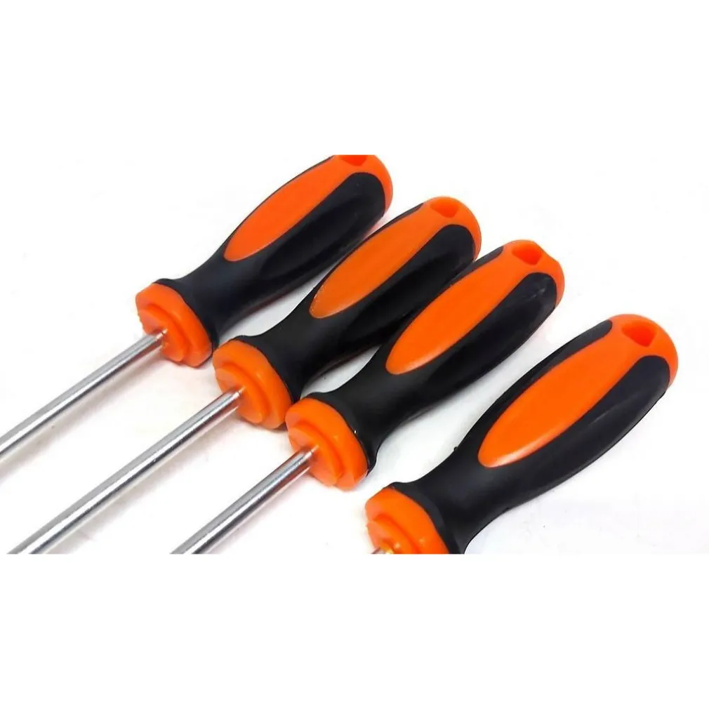 SET 4 PZ CACCIAVITI TORX EXTRA LUNGHI CON PUNTA MAGNETICA 600 MM T20 T25 T30 T40