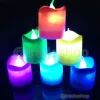 SET 24 PZ CANDELE A LED RGB CANDELA LAMPADA DA TAVOLO CASA UFFICIO CROMOTERAPIA
